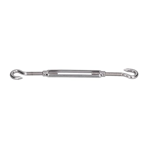 Gancho con gancho tensor de cable de acero 5 piezas, acero inoxidable 304 para tensar cables y vela de sombra, M10 miniatura 7