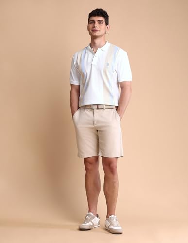 Image of U.S. Polo ASSN. Solid Slim Fit Polo T Shirts for Men - 100% Cotton, Half Sleeves Mens Tshirt