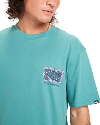 T-Shirt Quiksilver Evo Crisis Manches Courtes Vert XL - 3