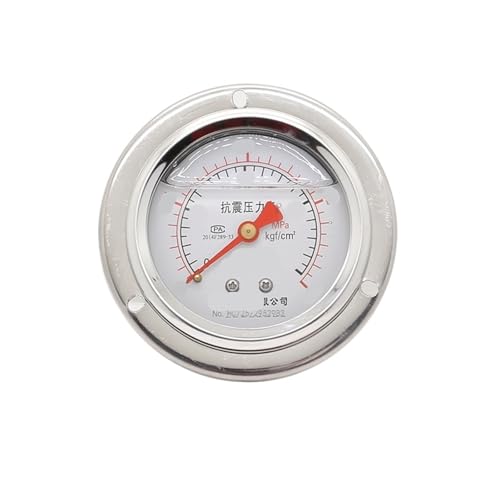 Manomètre résistant aux chocs 0-10MPa YTN-60ZT filetage axial 14x1.5 pour fluide hydraulique