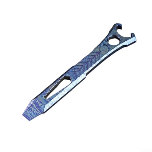 Zilimontt Multiherramienta EDC de metal con barra de palanca, destornillador y abridor de botellas, mango ergonómico para aventuras al aire libre y tareas diarias, compacto, 14 cm x 2,8 cm, ligero