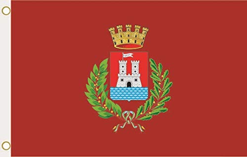 Bandiera Di Livorno U24 - 90x150 Cm - 100% Poliestere Con Occhielli - Tessuto Rinforzato - 6