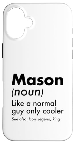 Mason Like A Normal Guy Only Cooler Legend King �t�@�[�X�g�l�[�� �X�}�z�P�[�X iPhone 16 Plus �p