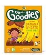Organix Bar Chicche Frutto Di Banana E Data 6 X 17G - Confezione da 4