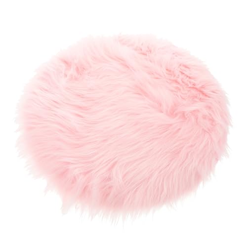 NULYLU ネイル アート 小道具 クッション エリア ラグ フェイク ファー ラグ ラウンド ラグ マット 小さい ふわふわ ラグ ジュエリー ファー マット 丸い ふわふわ ラグ ジュエリ