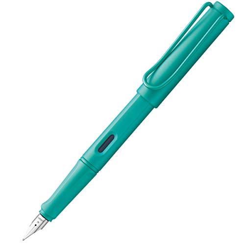 Stylo plume Lamy Safari Aquamarine écriture fine L21AQEF cartouche encre bleue