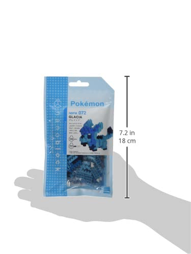 nanoblock - NBPM-072 - Pokemon Glaceon Givrali Glaziola Multi-coloured, Small - Image 3