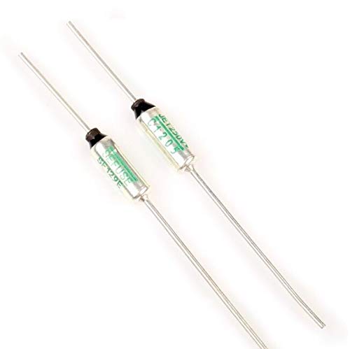 Huyhuyhuy Tool Part for 200pcs SF129E SEFUSE Cutoffs Thermal Fuse 133 C Celsius Degree 10A 250V