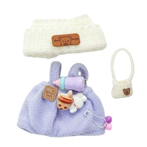 Ensemble de tenues pour LBB avec salopette miniature sur mesure pour Labubu 15 à 17 cm