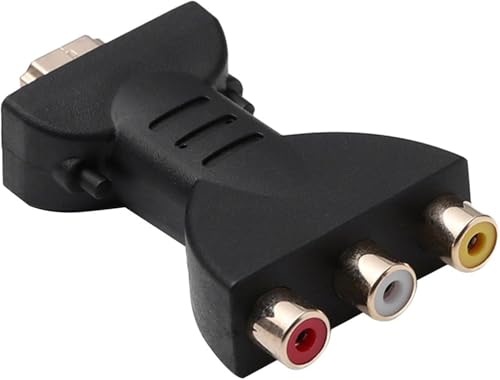 HDMI to AV 3RCA Adapter Adapter Hdmi for Tv Component Connector 1080P High Definition Video Audio Digital Signal Converter Suitable for Pc Hdtv Dvd Projector