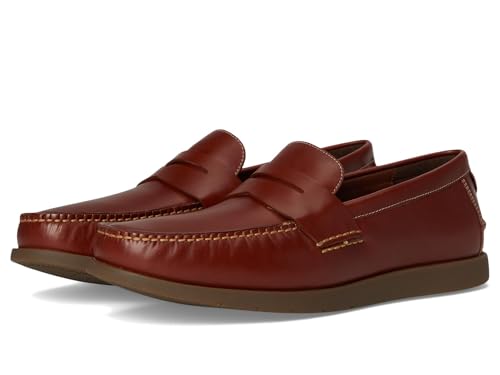 Cole Haan メンズ Brower ペニーローファー, Woodbury/Gum 防水, 26.0 cm