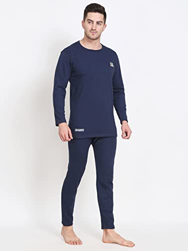 Image of Mens Thermal Basic Set for Winter wear (Upper+Lower)| Round Nack | Long Sleeve | Fit to Comfort | Extra Warm in Side Layer | Authentic Product | for Chilled Weather Thermal |