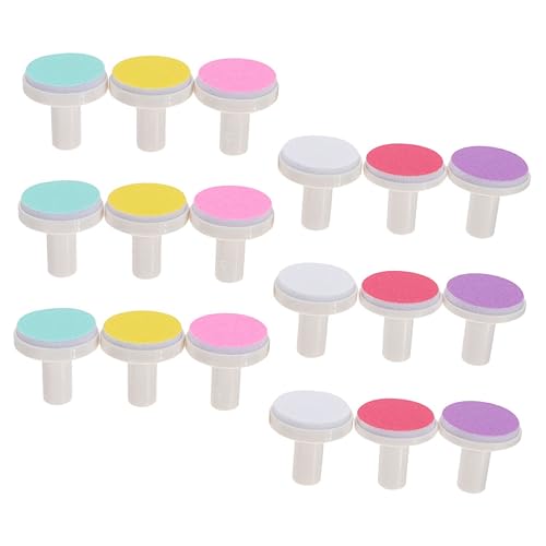 SKISUNO 18Pcs Electric Nail Trimmer Replacement Pads Safe Grinding Head Polish Discs for Nail Care Jiaqi Grinding Head for Smooth and Gentle Nail Filing