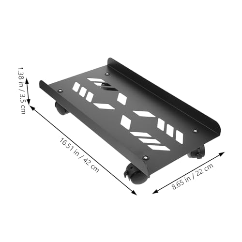 Soporte móvil para CPU con ruedas, soporte versátil para torre de PC para oficina en casa, sala de juegos y entornos profesionales, diseño estable para torres medias, movilidad conveniente con ruedas giratorias miniatura 2
