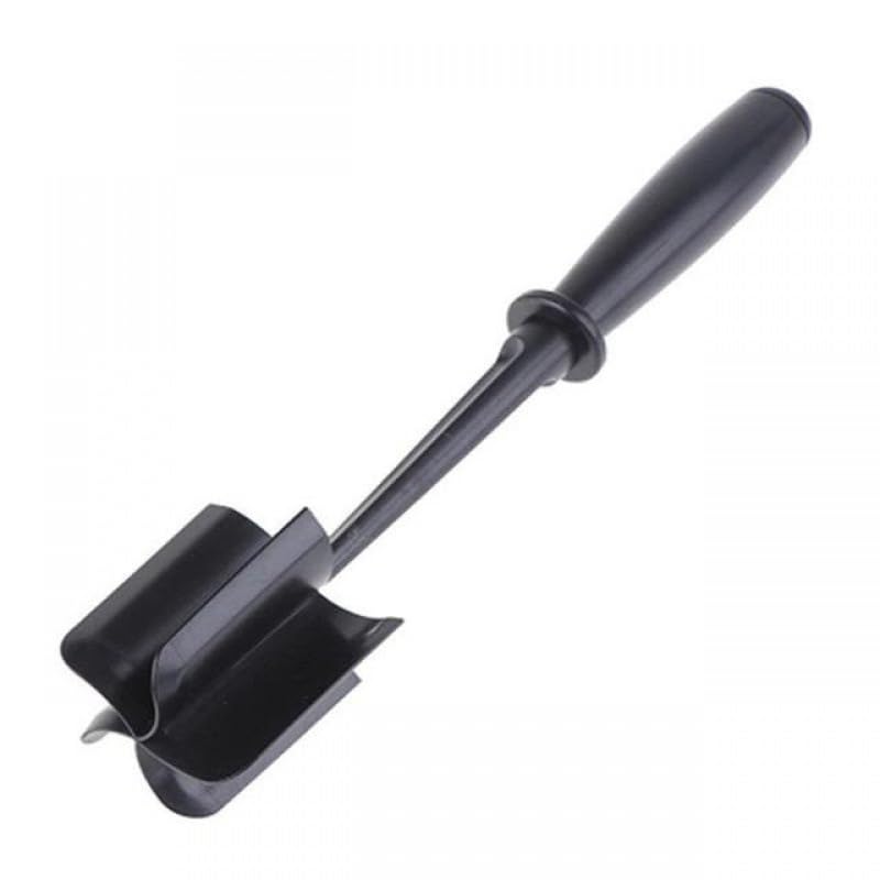 Yoamstiny Picador y triturador de carne para carne molida y patatas, construcción de nailon, picadora de mezcla antiadherente, mezcla y pica, resistente al calor de patatas (negro)