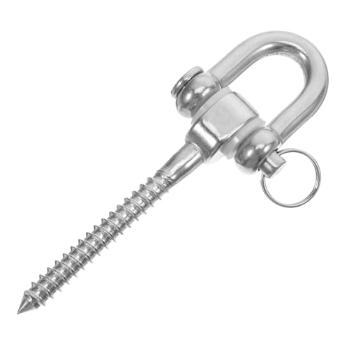 Hemoton Hanger Hammock Hooks Heavy Duty Stainless Steel Outdoor Hardware Easy Install Kit