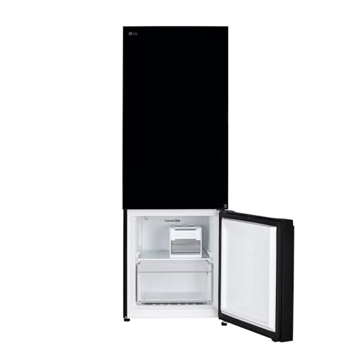 Image of LG 340L 3 Star Bottom Freezer Refrigerator (GL-B382EBMX, 2025 Model, Door Cooling +, AI ThinQ, Wi-Fi Convertible, Metal Fresh, Black Mirror)