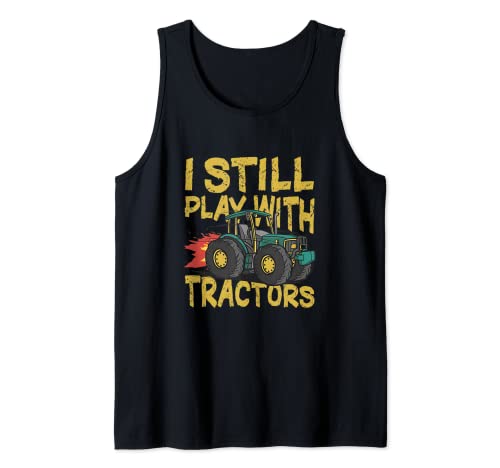 Todavía juego con tractores - Funny Farmers Camiseta sin Mangas