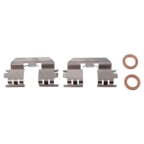 TRQ Rear Brake Caliper Set Painted Red Brackets Compatible with 2013-2017 Honda Accord by TRQ - Image 7