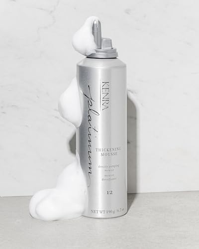 Image of Kenra Platinum Thickening Mousse 12 | Volumizing Styler | Adds Fullness & Body | Humidity Protection Up To 48 hours | Density Plumping up tp 150% | Thermal Protection | All Hair Types
