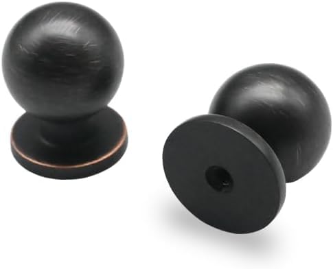khtumeware 6 Pack Oil Rubbed Bronze Cabinet Knobs