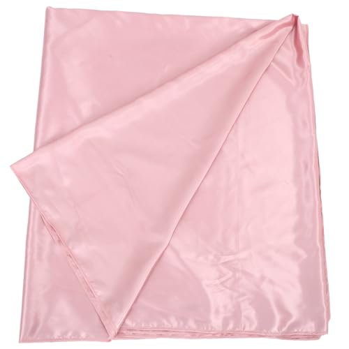 JOINPAYA Mantel Rectangular de Poliéster Lavable Secado Rápido Brillo Delicado en Color Rosa Dorado para Ambientación de Bodas y Celebraciones