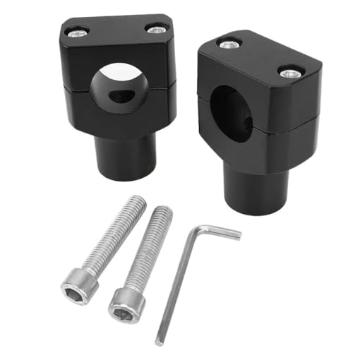 Rehausseur de guidon moto 1" en aluminium 25 mm avec pontets de fixation de rechange