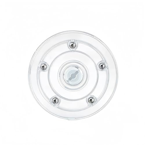 3" /7.5cm Small Lazy Susan Turntable Acrylic Ball Bearing Rotating Tray, Clear Acrylic Turntable Organizer, Mini Rotating Organizer Swivel Plate for Kitchen Spice Rack Table Cake Pantry & DIY Figure