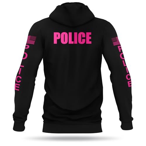 POLICE Performance Hoodie - USA Patriotic Apparel - 100% Polyester for Odor Free, Moisture-Wicking Quick Dry Comfort.2