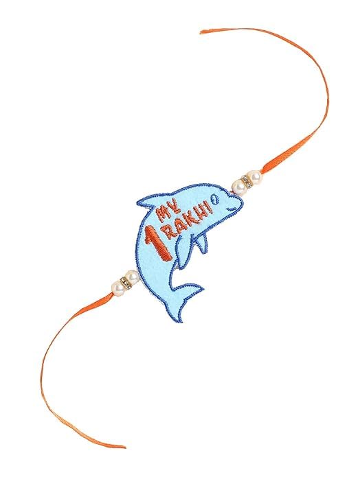 The Magic Wand Rakshabandhan Fabric Rakhi for Baby Boy/Kids Brother/Bhai/Bhaiya, My First Dolphin Rakhi Set, Fancy, Trendy, Designer Rakhi (B0D9MTF3SQ) Amazon Price History, Amazon Price Tracker