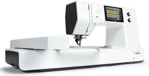 Bernette B79 Computerized Sewing and Embroidery Machine with 5-Inch Color Touchscreen, Multi-Function Knobs, 4 LEDs, and 230mm Sewing Space