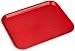 Carlisle CT141805 Café Standard Cafeteria / Fast Food Tray, 14" x 18", Red