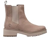 timberland carnaby cool basic chelsea, stivali donna, tortora nubuck, 37 eu larga