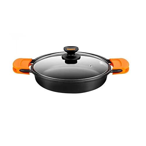 Cacerola Baja Aluminio Induccion Magma 32 Cm En Oferta Monix Cacerola, Aluminio Fundido, Negro, 30 X 32 X 30 Cm, 2