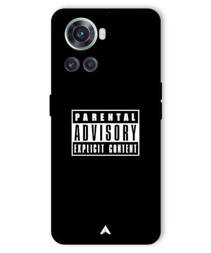 Image of Premium Explicit Case for Oneplus 10R Soft-Touch Metal TPU Back Cover, Shockproof, Designer, Aesthetic Mobile Phone Case (Glossy Finish)