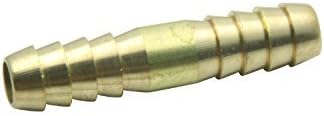 LTWFITTING Brass Barb Splicer Mender 8mm ID Hose Fitting Air Water Fuel Hose Joiner (Pack of 5)