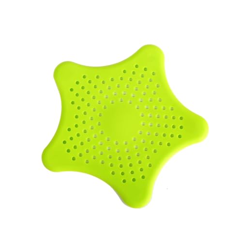 Image of FRESHOME Pack of 2 Broom- 1 Star Sink Strainer, Plastic Kharata Broom 20 Inches with 60 Hard Bristles for Cleaning Floor and Bathroom Wet & Dry Cleaning