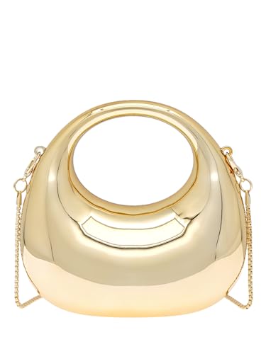 Women's Mini Crescent Acrylic Designer Luxury Bags Clutch Purse Bag Crossbody Shoulder Handbags With Chain