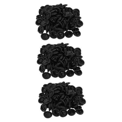 TOPPERFUN 3sets Anti-Static Finger Cot Finger Cracking Protector Finger Accessory Finger Finger Coat Portable Finger Cot Finger Sleeves Portable Finger Cover Rubber Black 100pcs*3