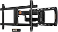 Perlegear Full Motion Sliding TV Wall Mount for 42-95 inch TVs up to 150 lbs with Cable Management, Fits 12?/16?/24? Wood Studs, Swivel TV Mount Bracket, Tool-Free Tilt, Max VESA 600x400mm PGTVM41B