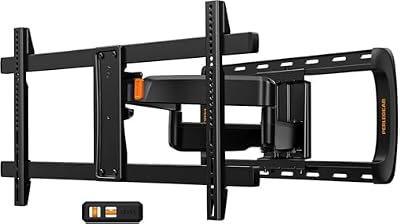 Perlegear Full Motion Sliding TV Wall Mount for 42-95 inch TVs up to 150 lbs with Cable Management, Fits 12?/16?/24? Wood Studs, Swivel TV Mount Bracket, Tool-Free Tilt, Max VESA 600x400mm PGTVM41B