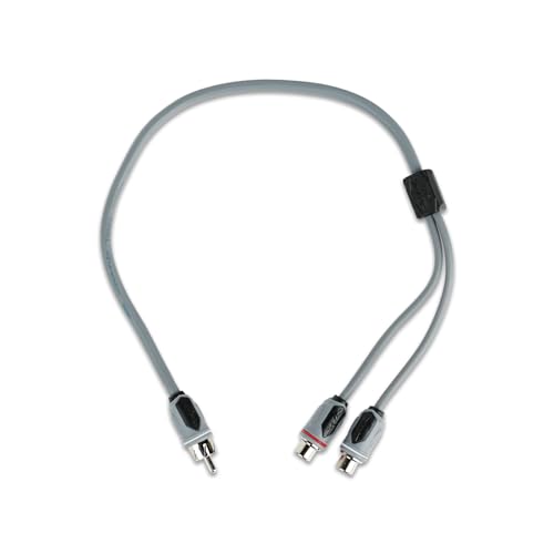 Image of Skar Audio SKMRCA1M2F 1-Male to 2-Female 1-Foot RCA Y Adapter Interconnect Cable
