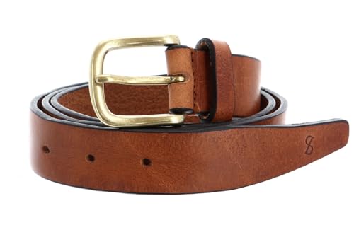 Ceinture marron Epping Belt SADDLER W80 en cuir véritable brun pour pantalon de costume et jean