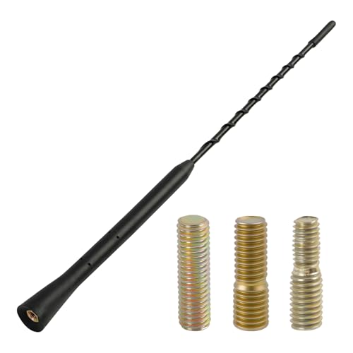 Antena Coche 28 cm, Antena de Coche Corta, Antena Radio Coche Impermeable IP65, Antena Universal para Coche con Señal Fuerte, Sustitución para Antena Original