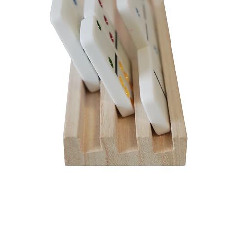 DNB Wooden Domino Racks Set de 8 Soportes miniatura 3