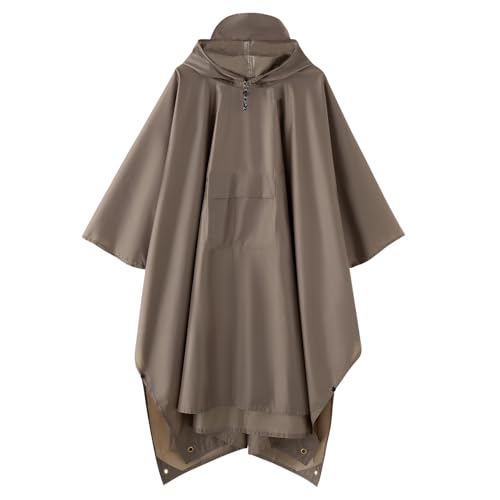 Image of Multi functional cape hooded raincoat suitable for outdoor camping and hiking, suitable for both men and women