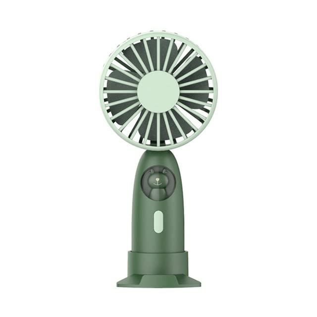 Petit ventilateur de bureau de dessin animé portatif avec batterie USB rechargeable