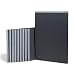 Smead Pressboard Report Cover, Metal Prong Top Fastener with Compressor, 3" Capacity, Sheet Size 11" x 17", Black, 10 per Box (81179)