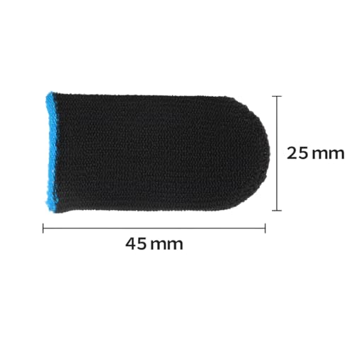Image of skysia Gaming Finger Sleeves for Mobile Anti-Slip Sweat-Proof Touch Screen Thumb Sleeves with Pouch for PUBG and Other Mobile Games - Multi Colour (10 Pcs with 1Pouch)