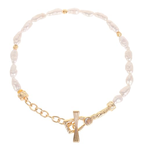 14k Gold Pearl Bracelets for Women with Natural Freshwater Pearls, Dainty Fashionable Gold Bangle Bracelets, Hypoallergenic Gold Jewelry Accessories for Women